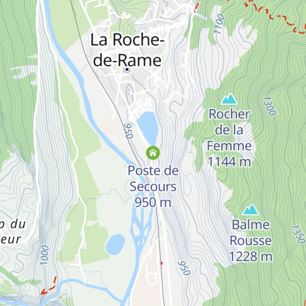 Map of Poste de Secours