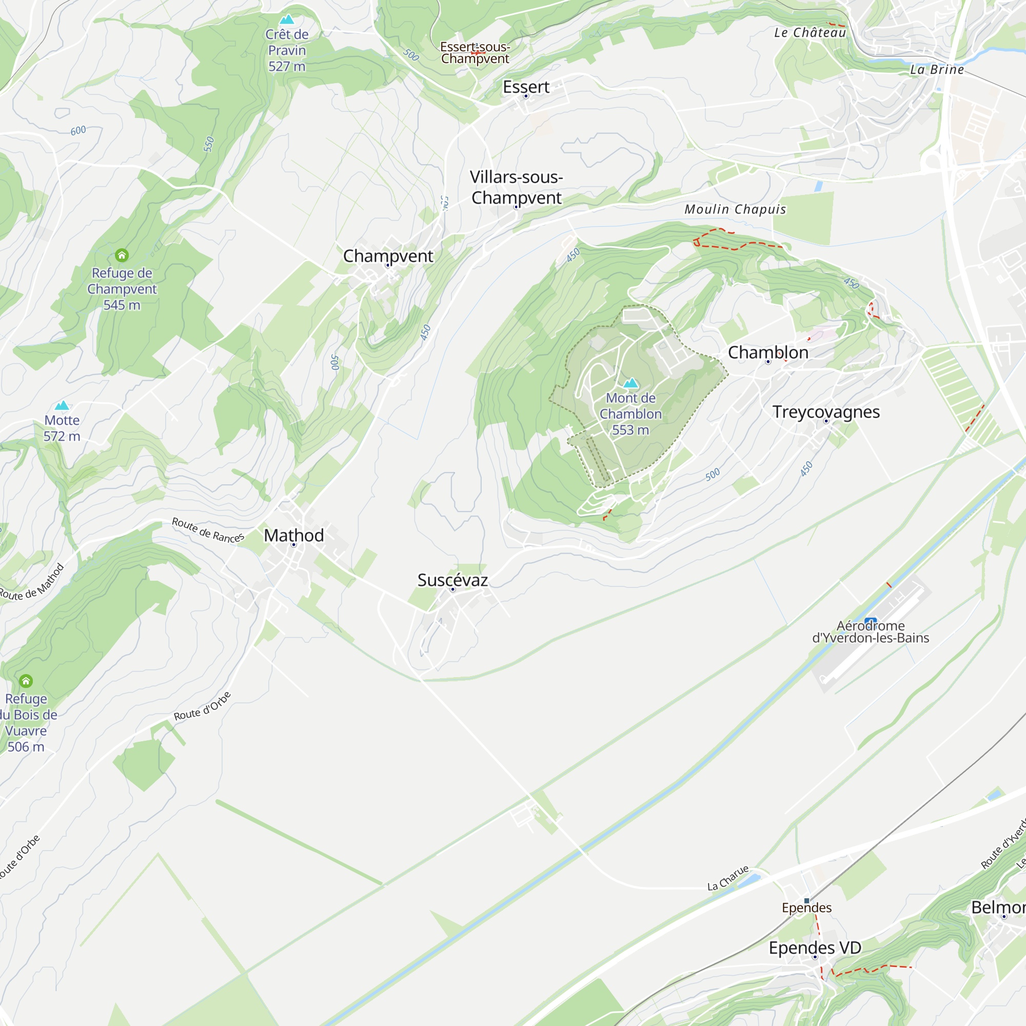 Refuge de Suscévaz map