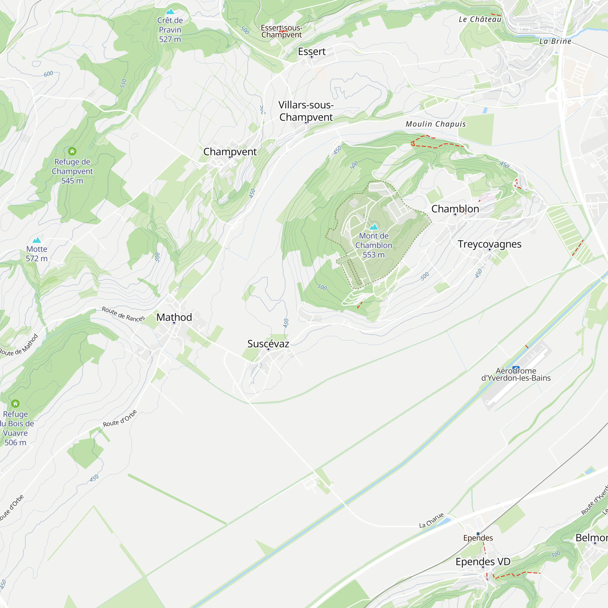 Refuge de Suscévaz map