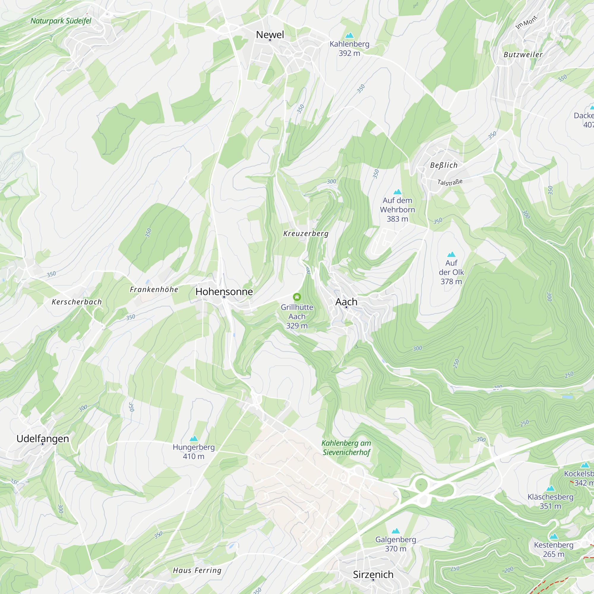 Grillhütte Aach map
