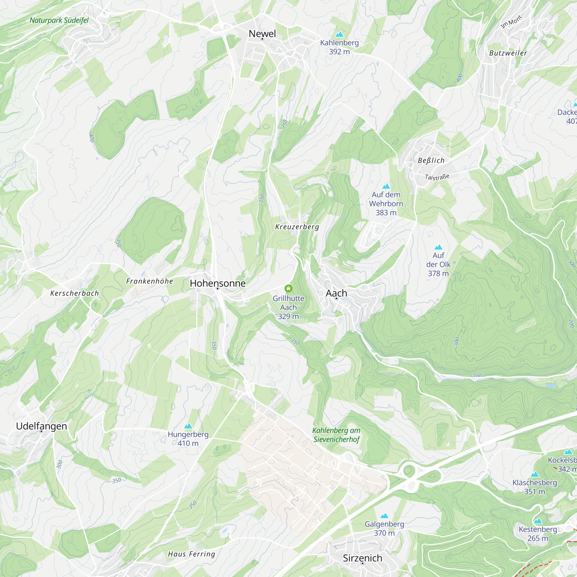 Grillhütte Aach map