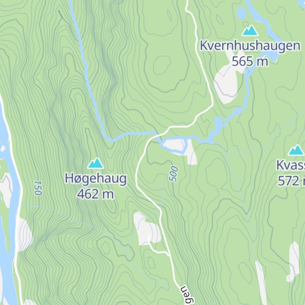 Map of Brekkehaugen