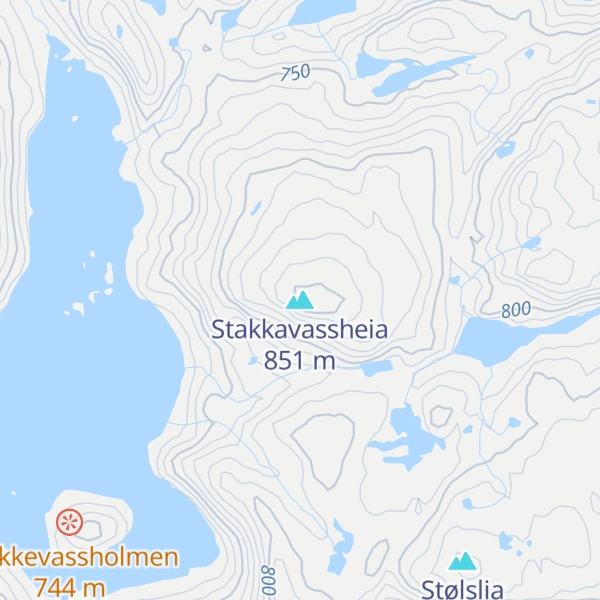 Map of Stakkavassheia