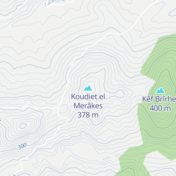 Map of Koudiet el Merâkes