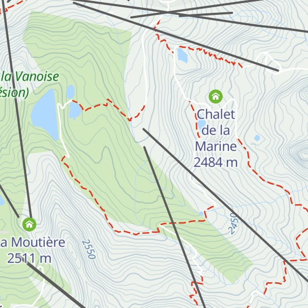 Map of Chalet du Thorens