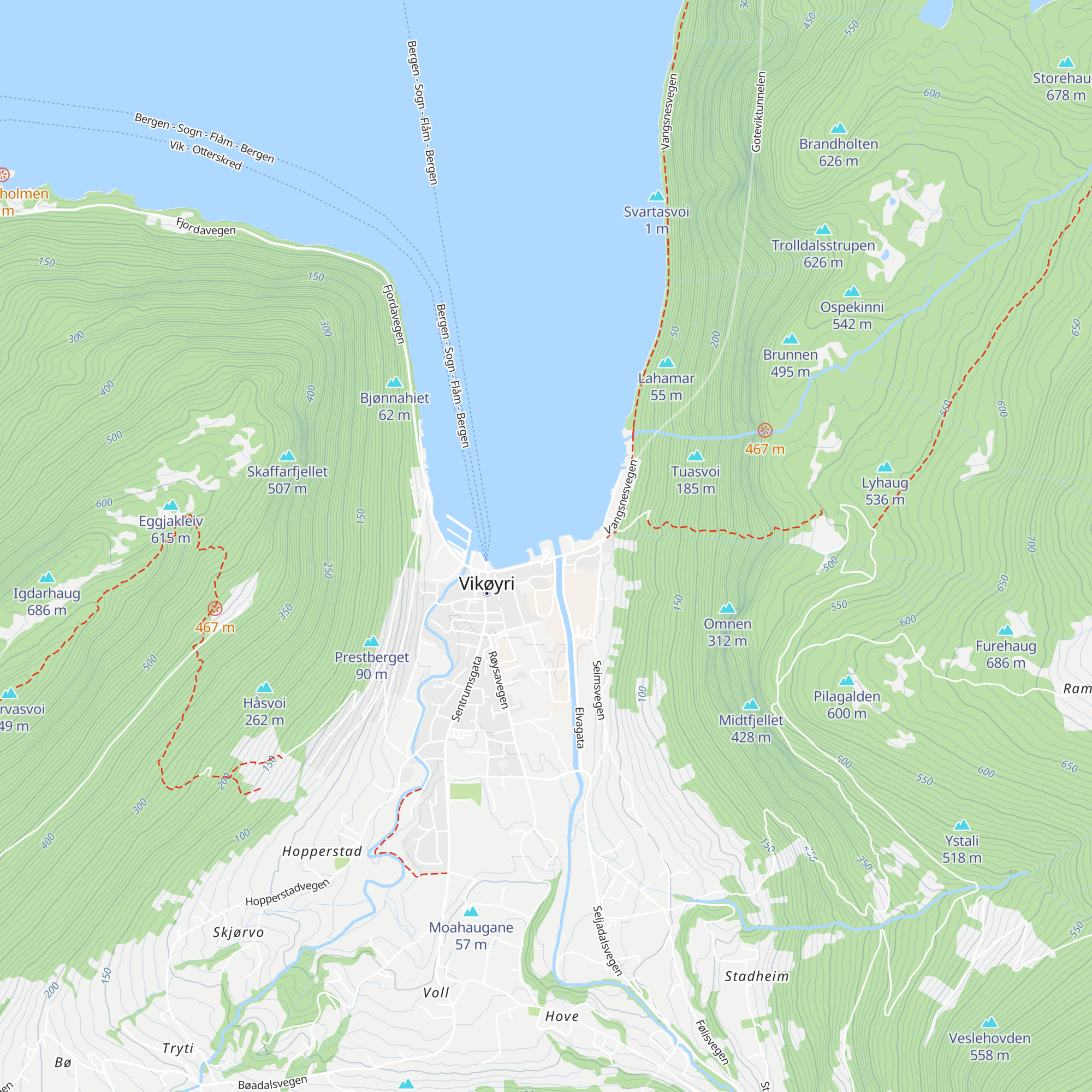 Vik Turistinformasjon map