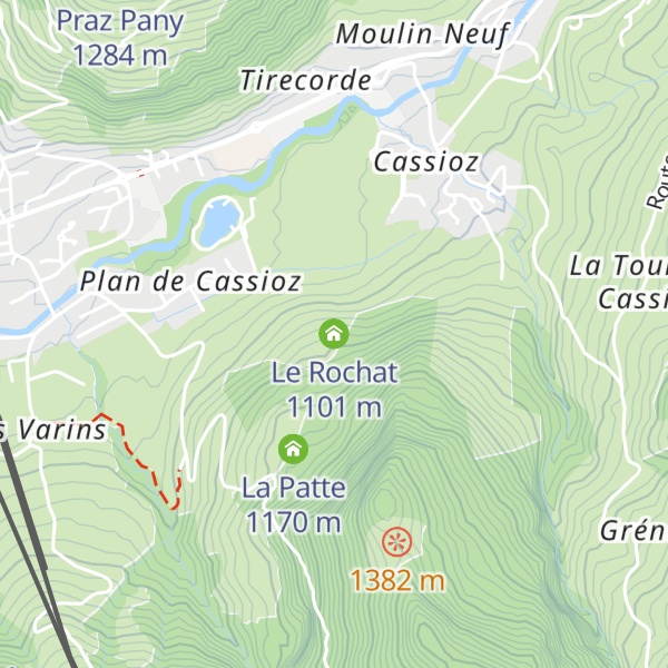 Map of Le Rochat