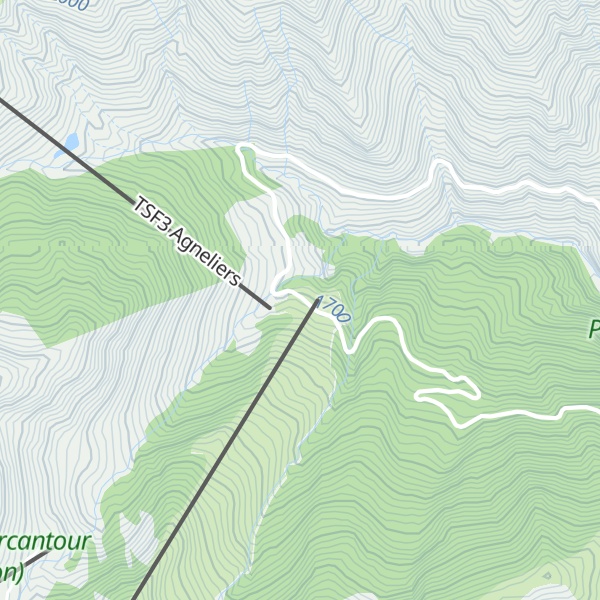 Map of Refuge des Agneliers