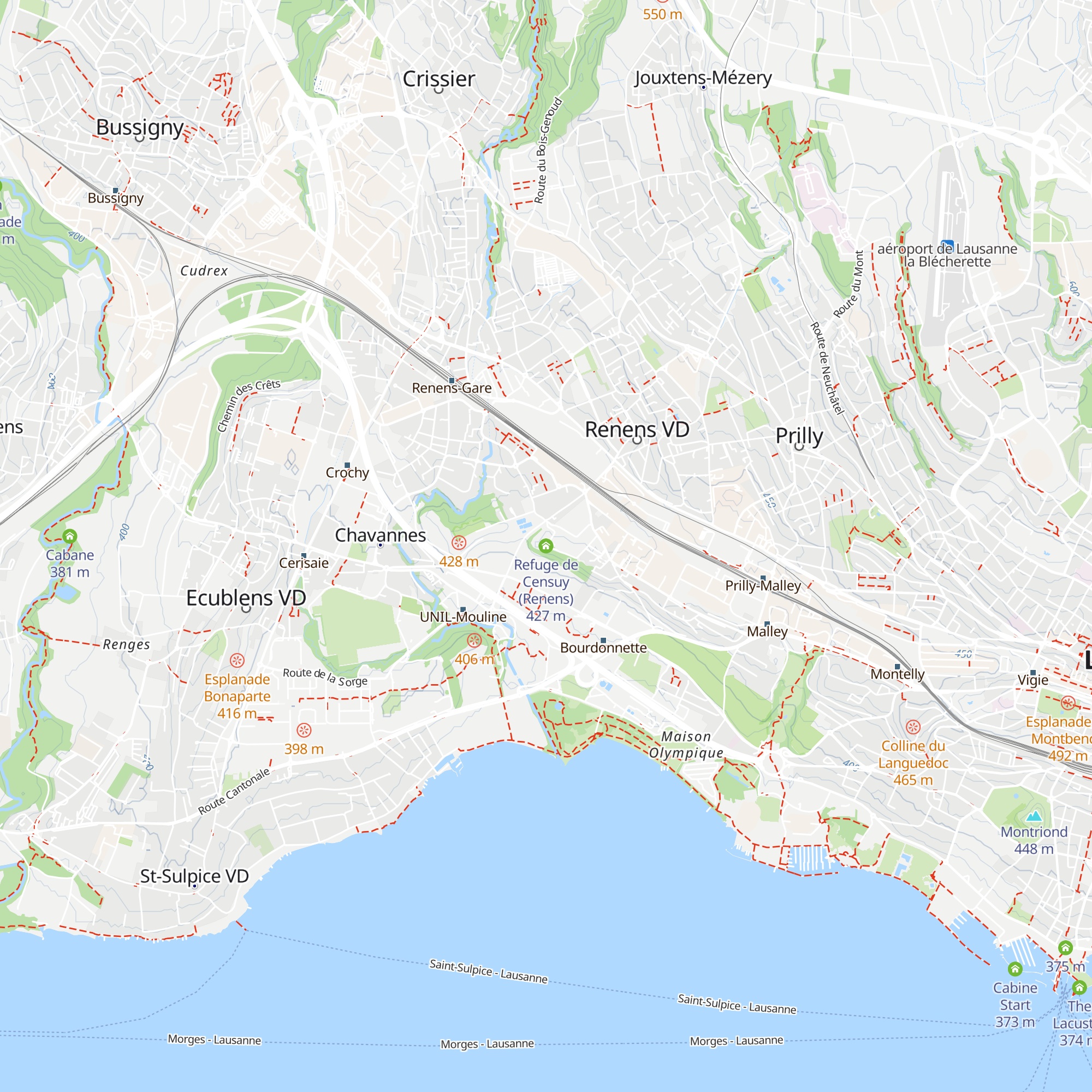 Refuge de Censuy (Renens) map
