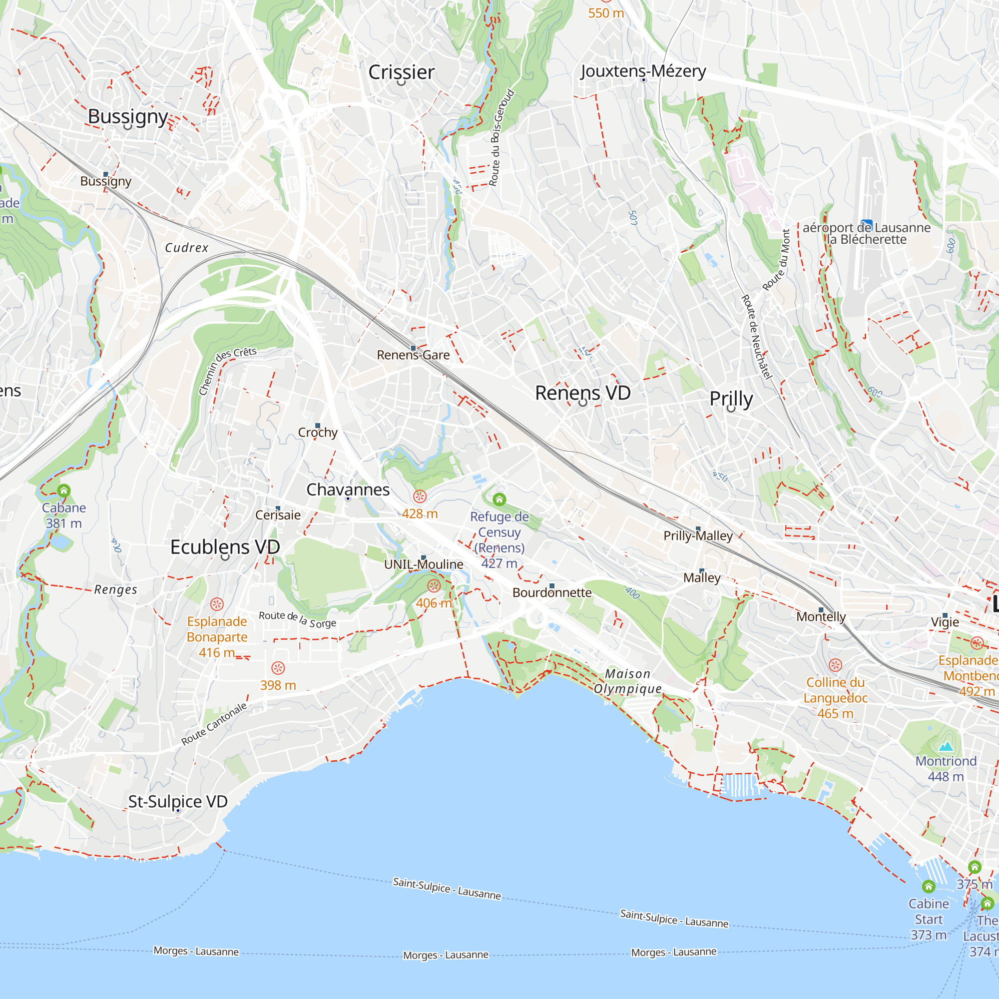 Refuge de Censuy (Renens) map