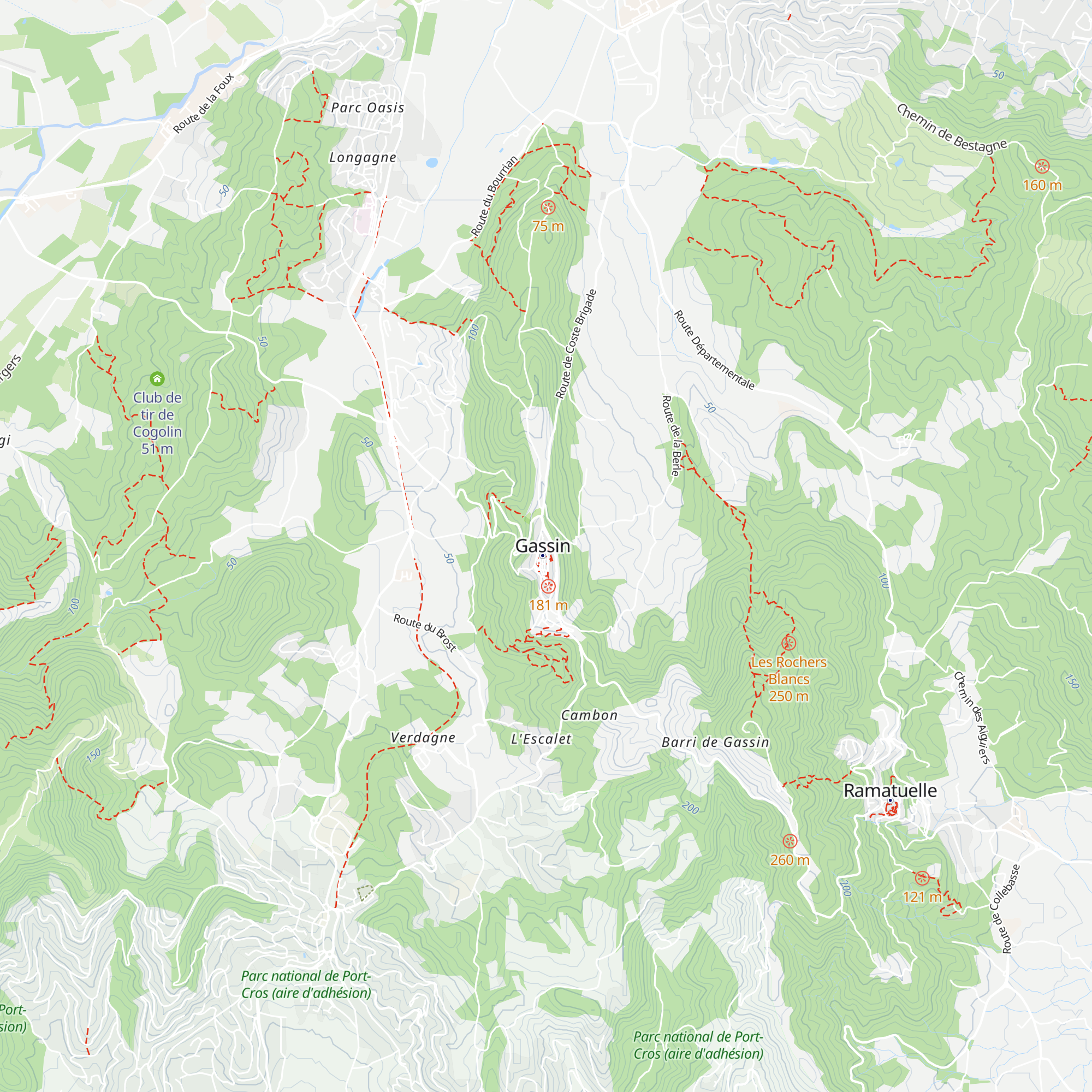 Office de tourisme de Gassin map