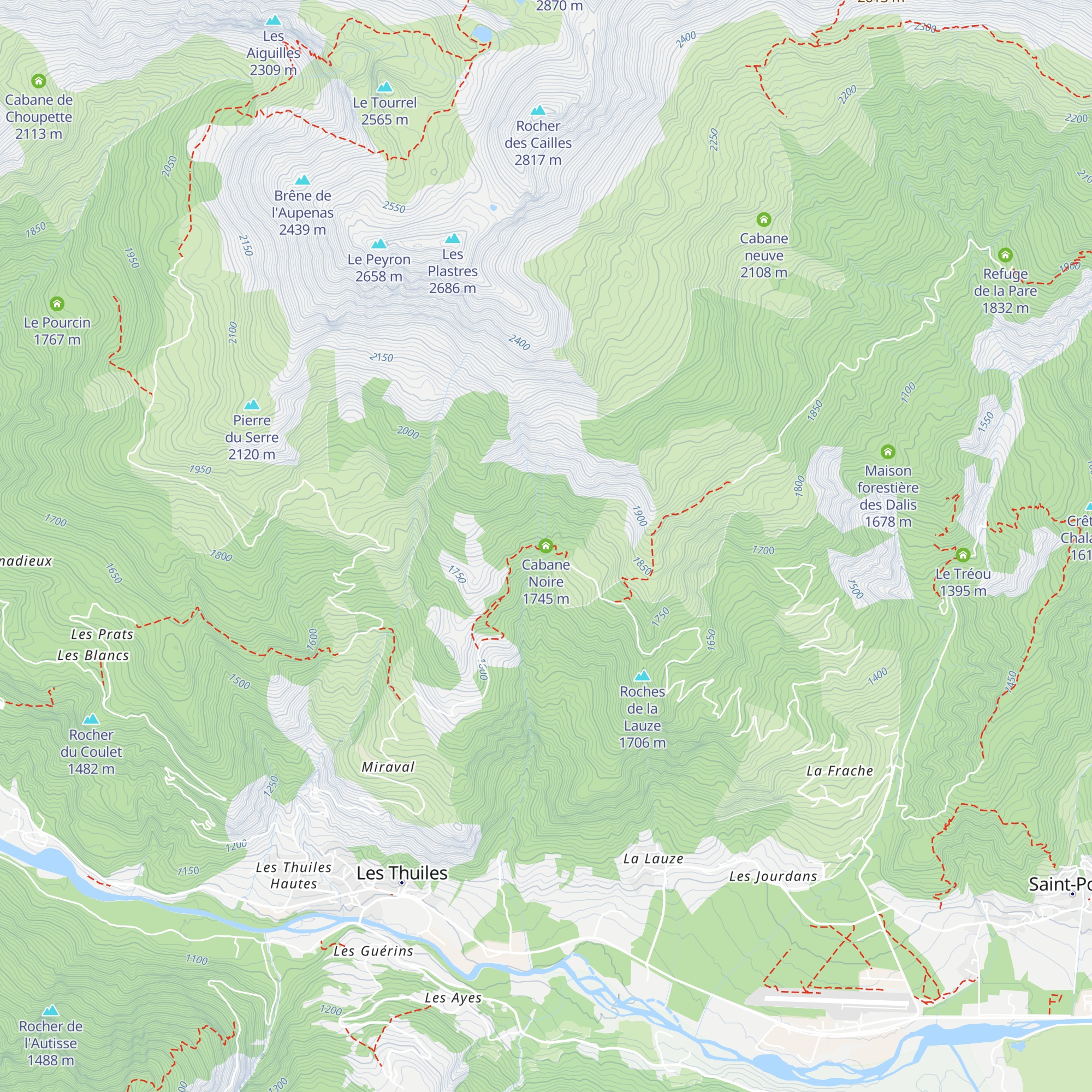 Cabane Noire map