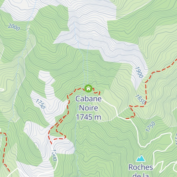 Map of Cabane Noire
