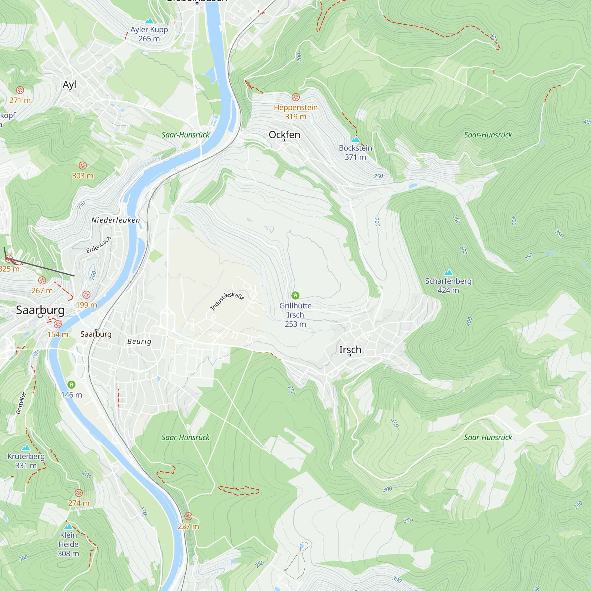 Grillhütte Irsch map