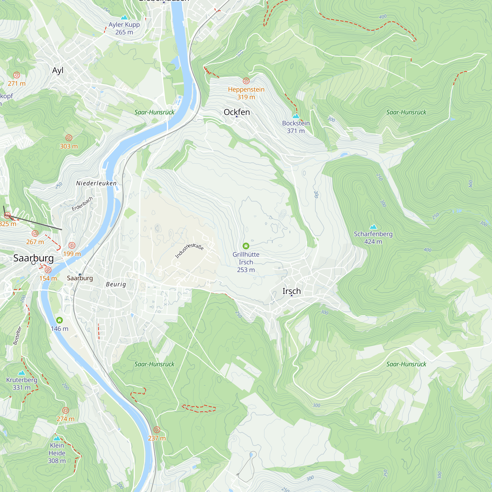 Grillhütte Irsch map