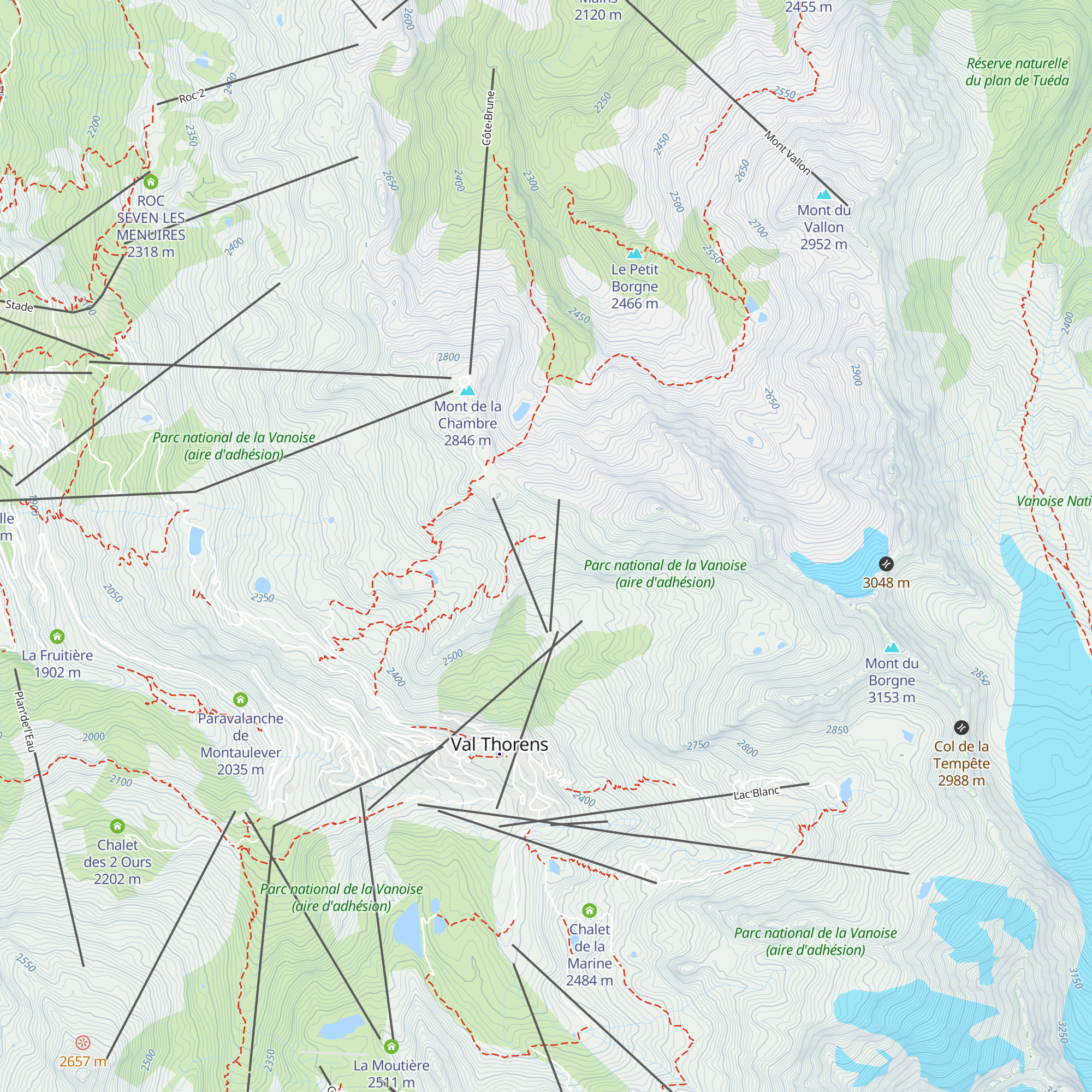 Les Chardons map