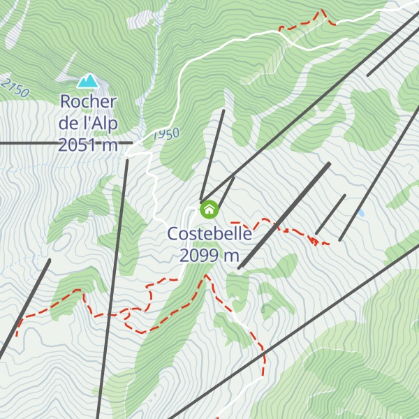 Map of Costebelle