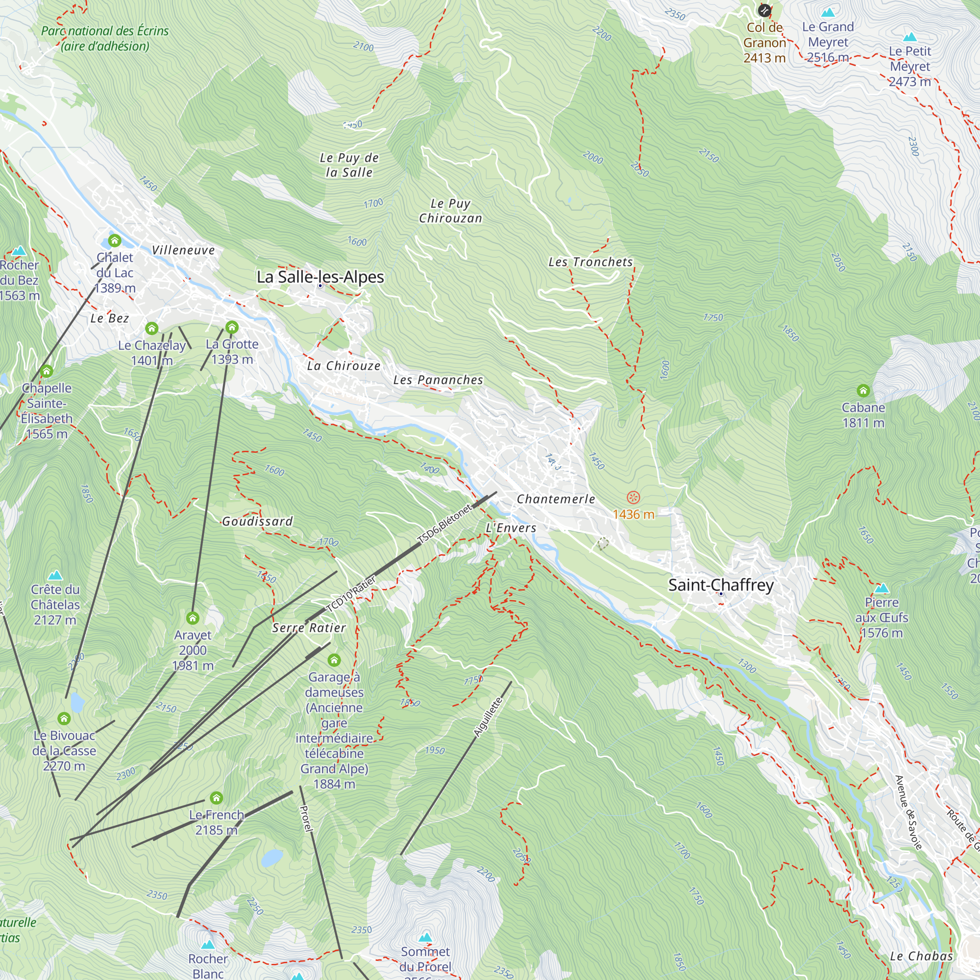 La Tanière map