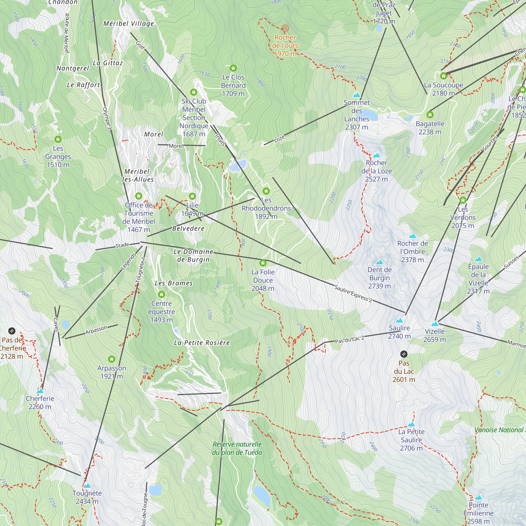La Folie Douce map