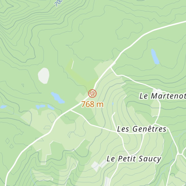 Map of Cabane de la Chapelle de Beauregard