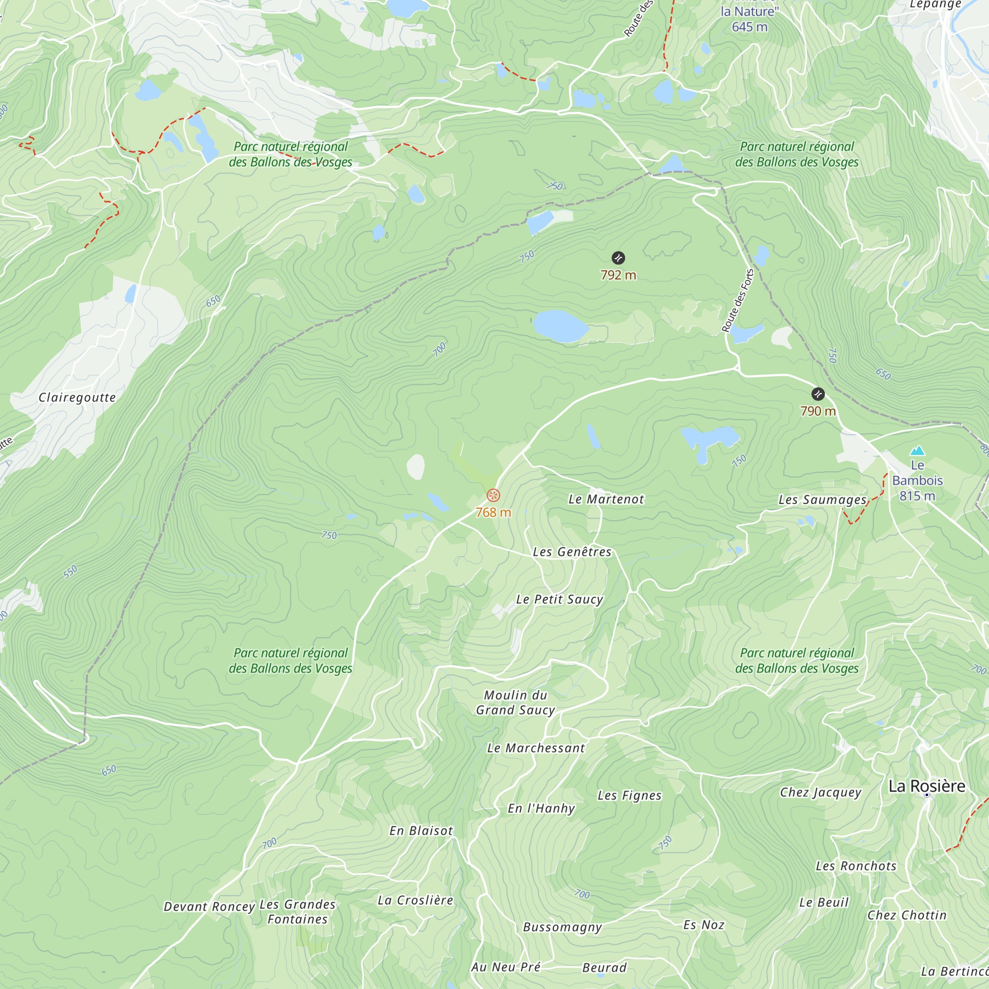 Cabane de la Chapelle de Beauregard map