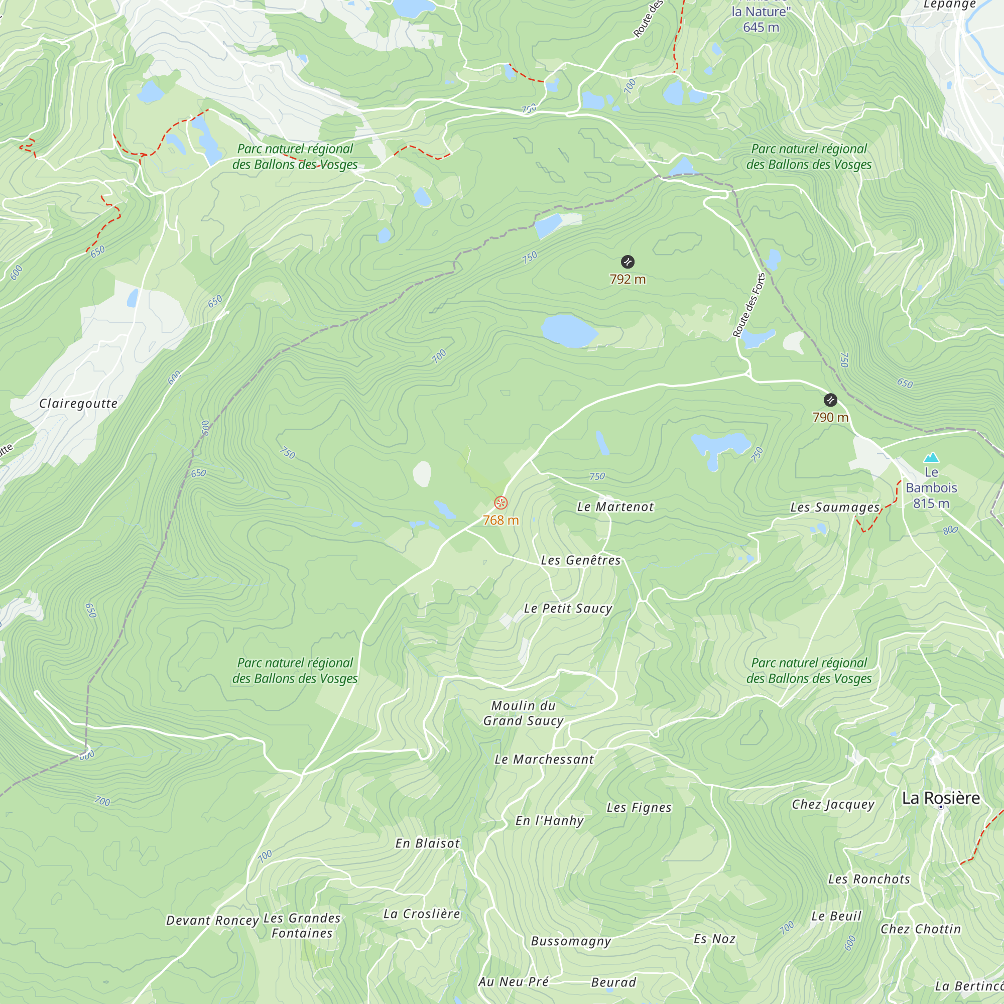 Cabane de la Chapelle de Beauregard map