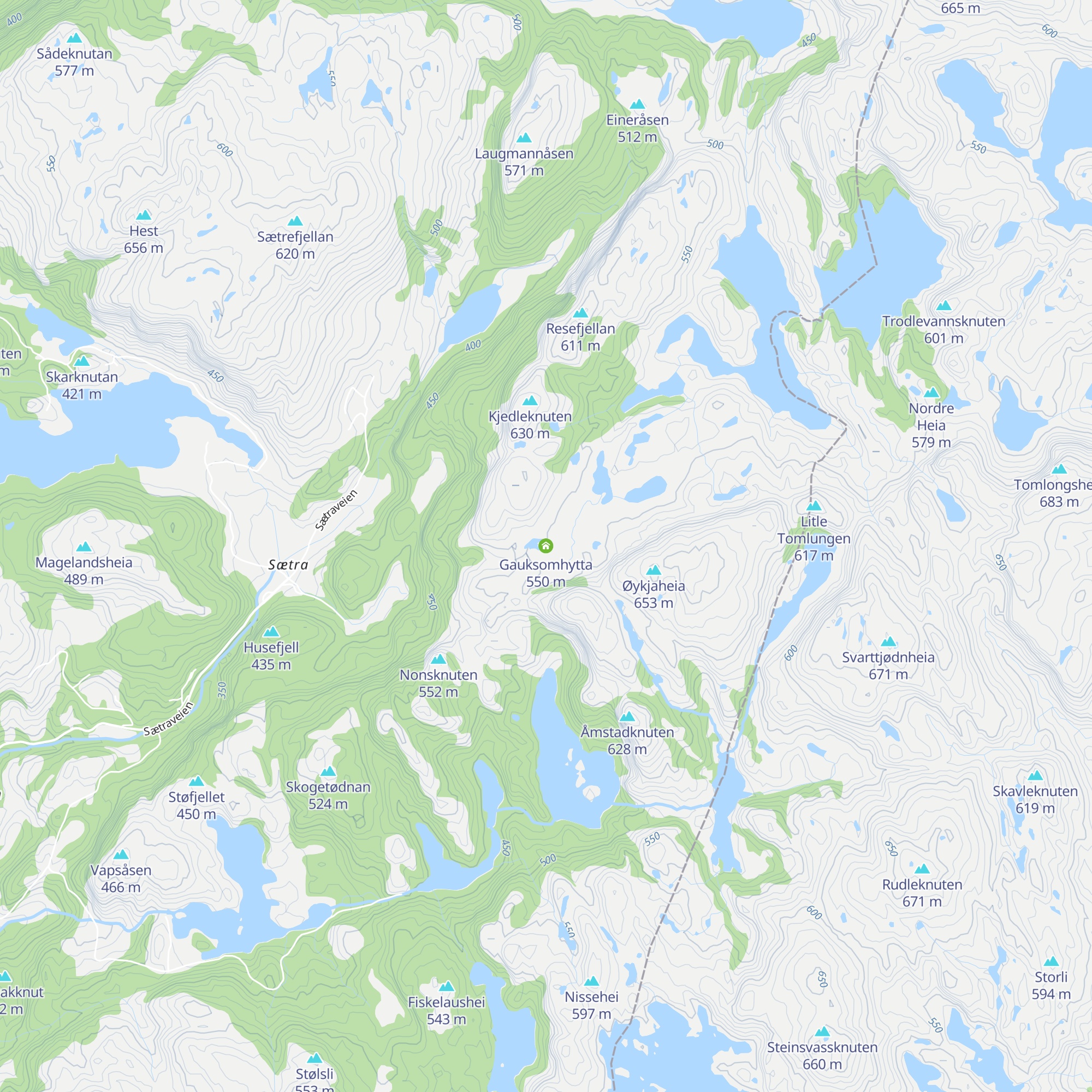 Gauksomhytta map