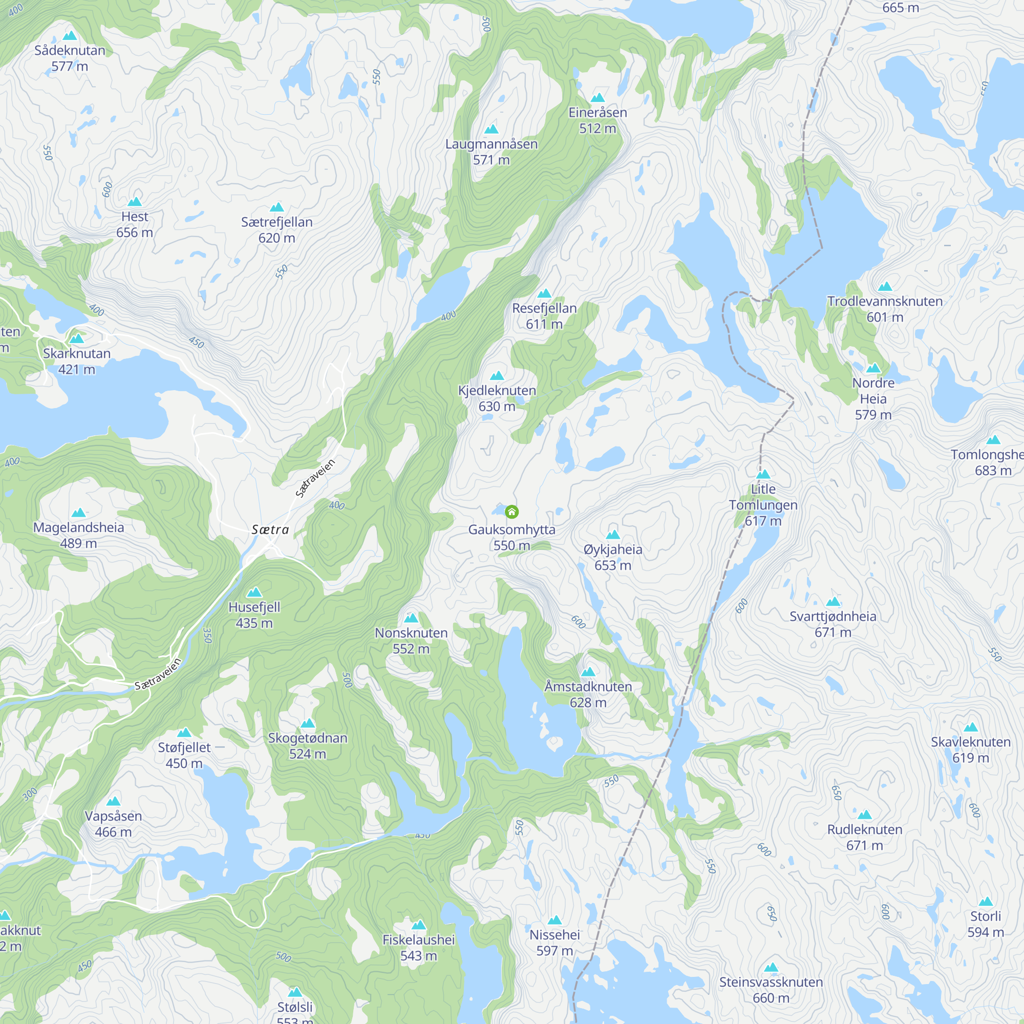 Gauksomhytta map