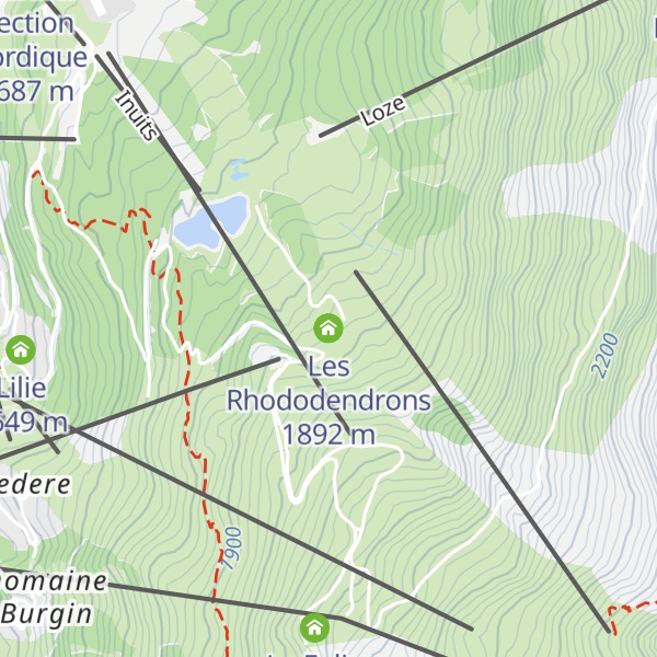 Map of Les Rhododendrons