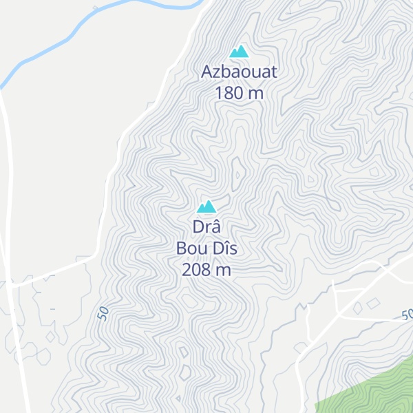 Map of Drâ Bou Dîs