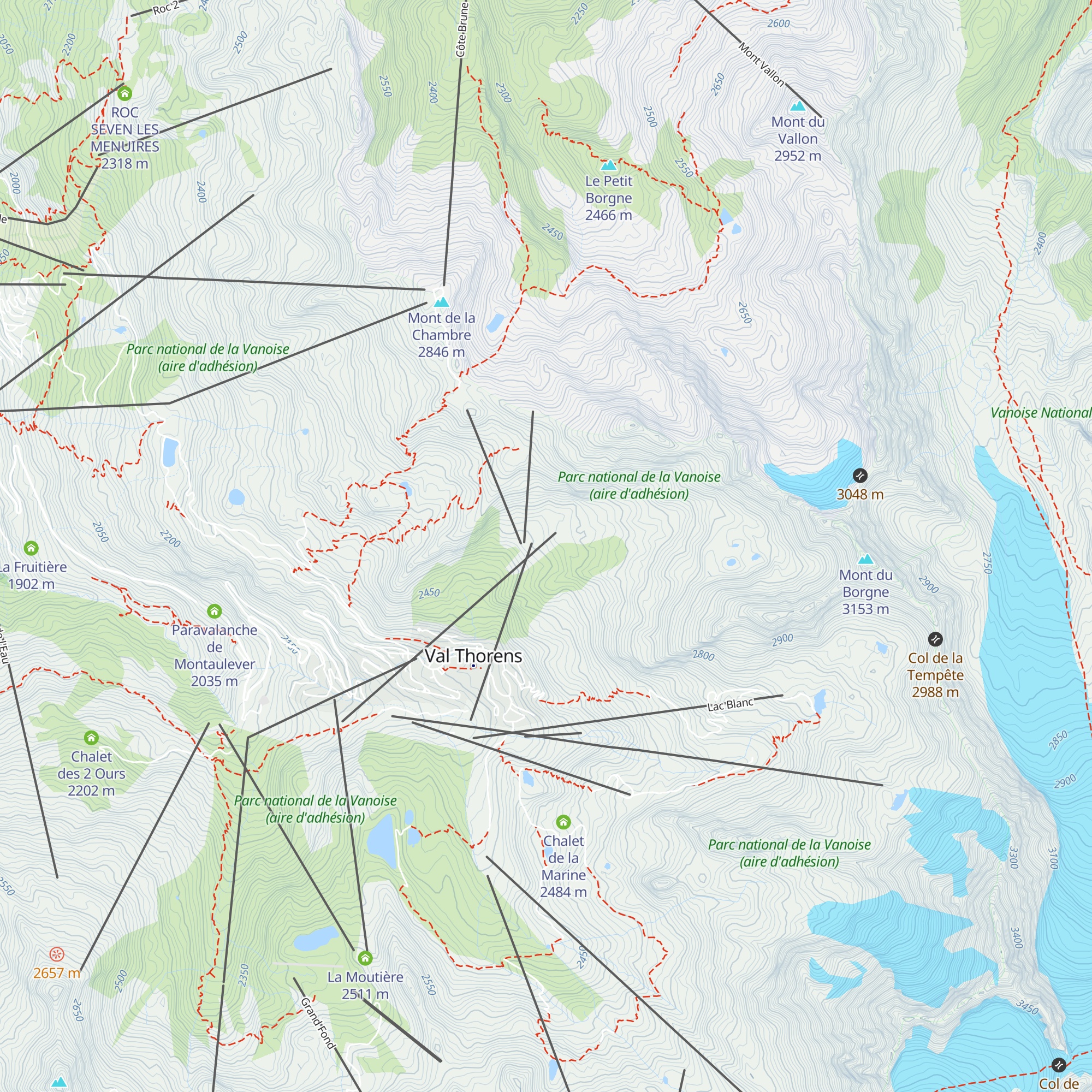 La Fruitière map