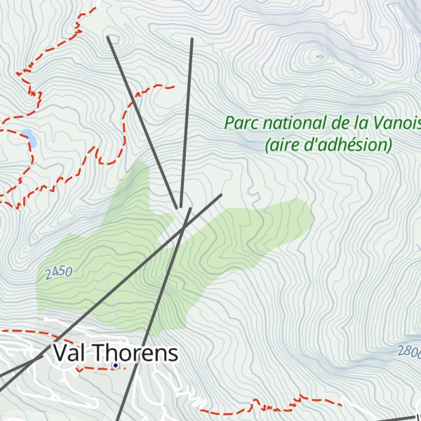 Map of La Folie Douce Val Thorens