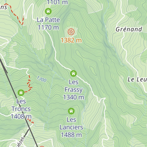Map of Les Frassy