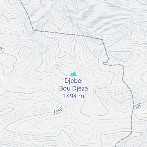 Map of Djebel Bou Djeza