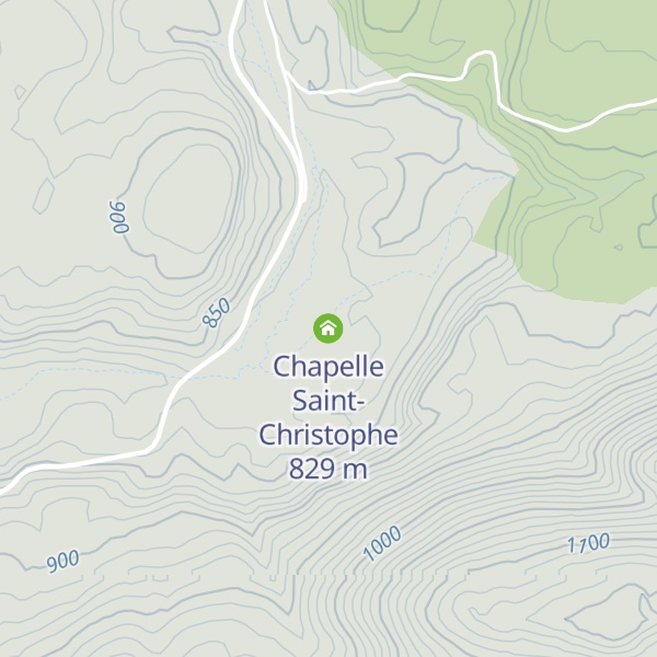 Map of Chapelle Saint-Christophe