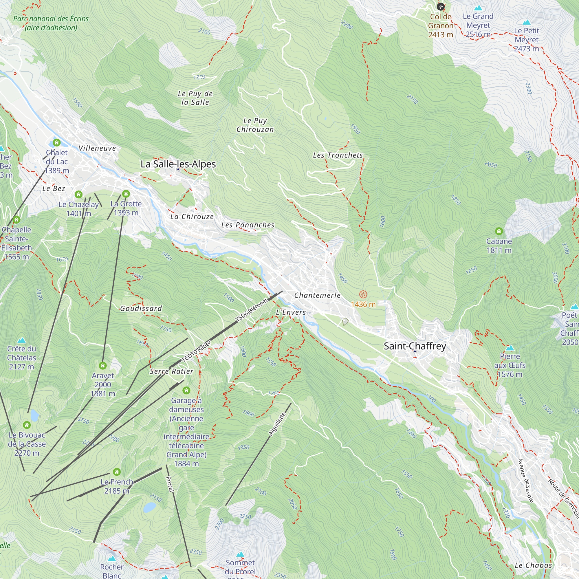 Le Floucat map