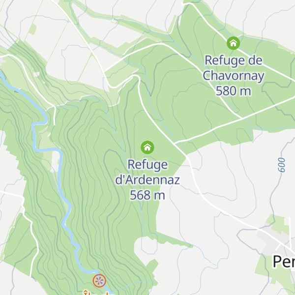 Map of Refuge d'Ardennaz