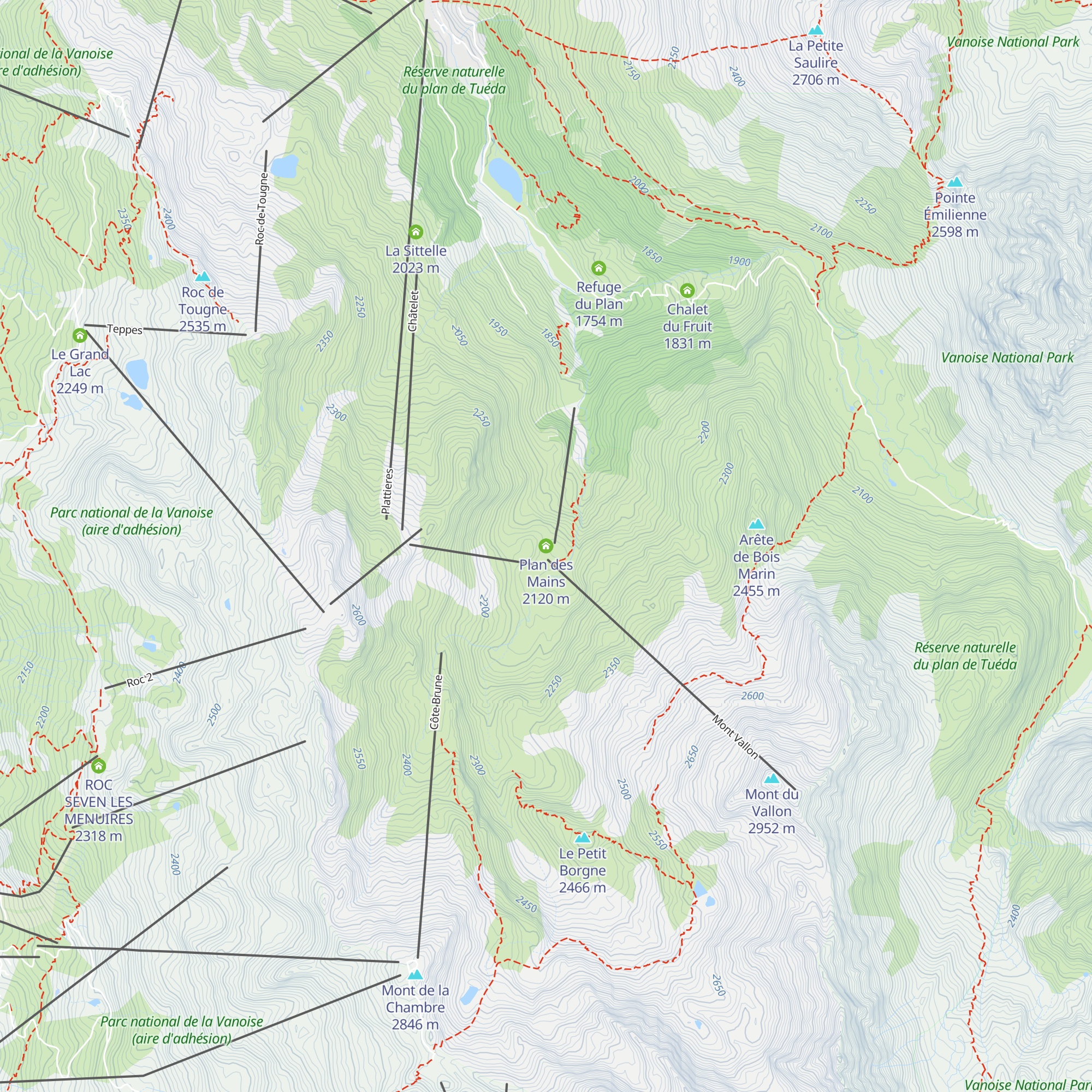 Plan des Mains map