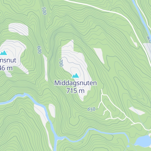 Map of Middagsnuten