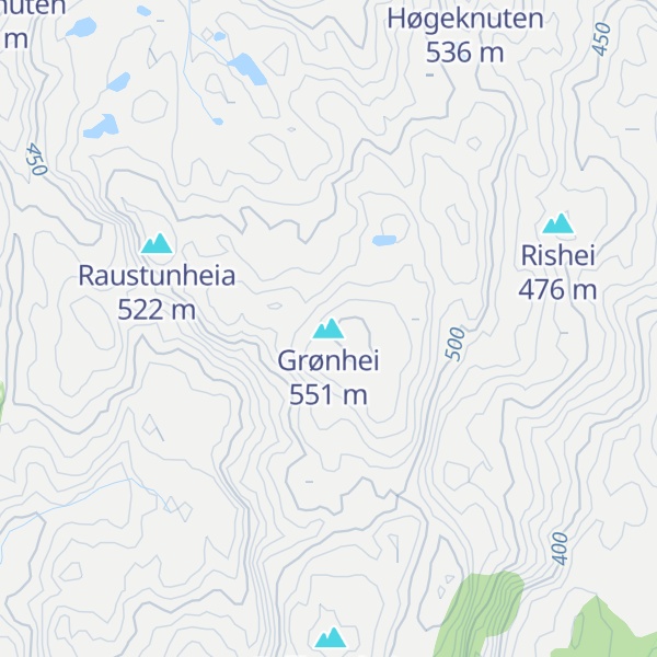 Map of Grønhei