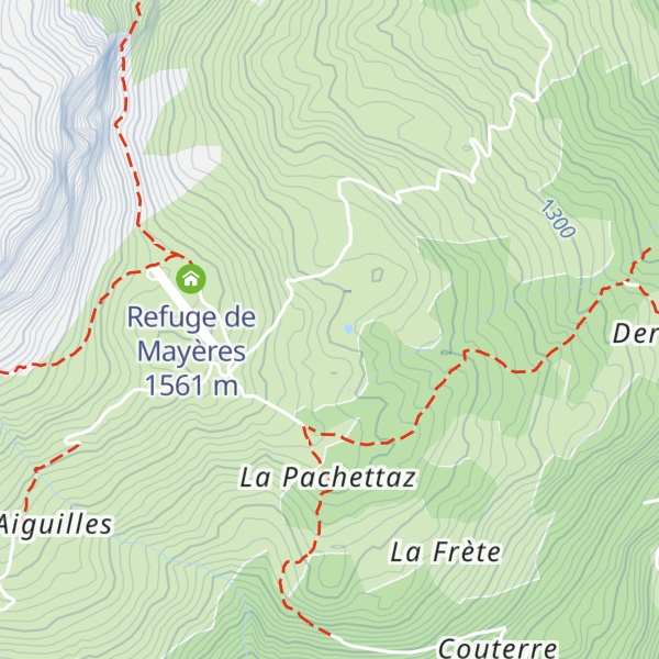 Map of Refuge de Tornieux