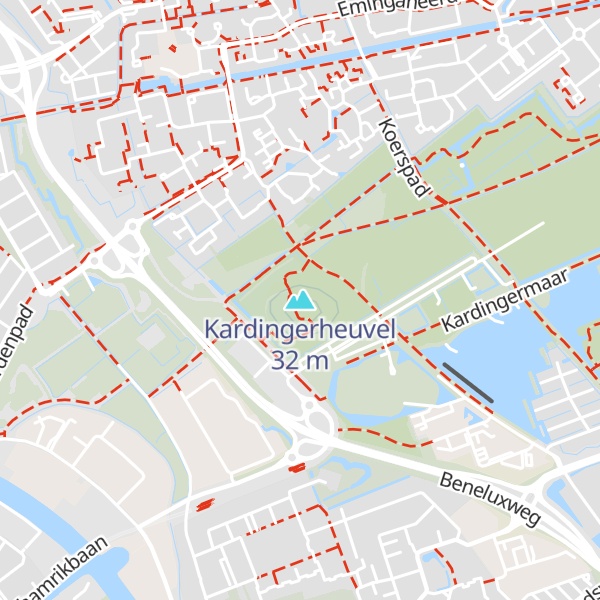 Map of Kardingerheuvel