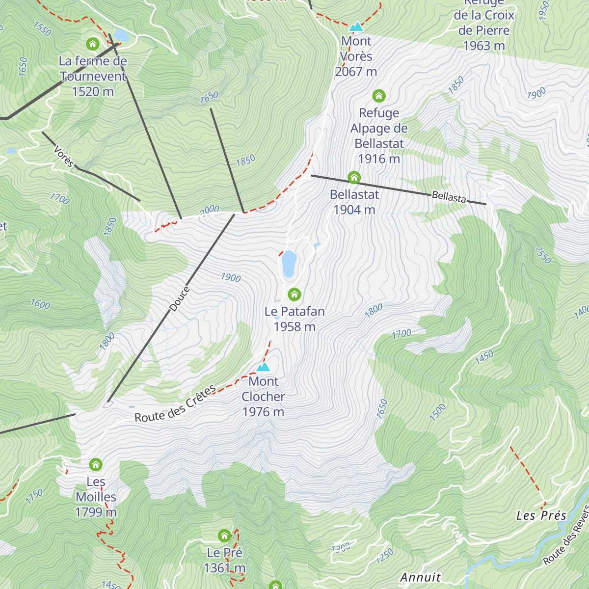 Le Patafan map