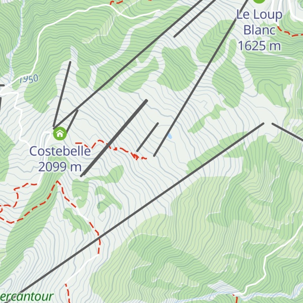 Map of La Dalle en Pente