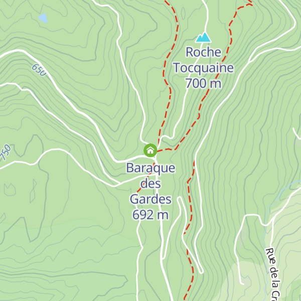 Map of Baraque des Gardes