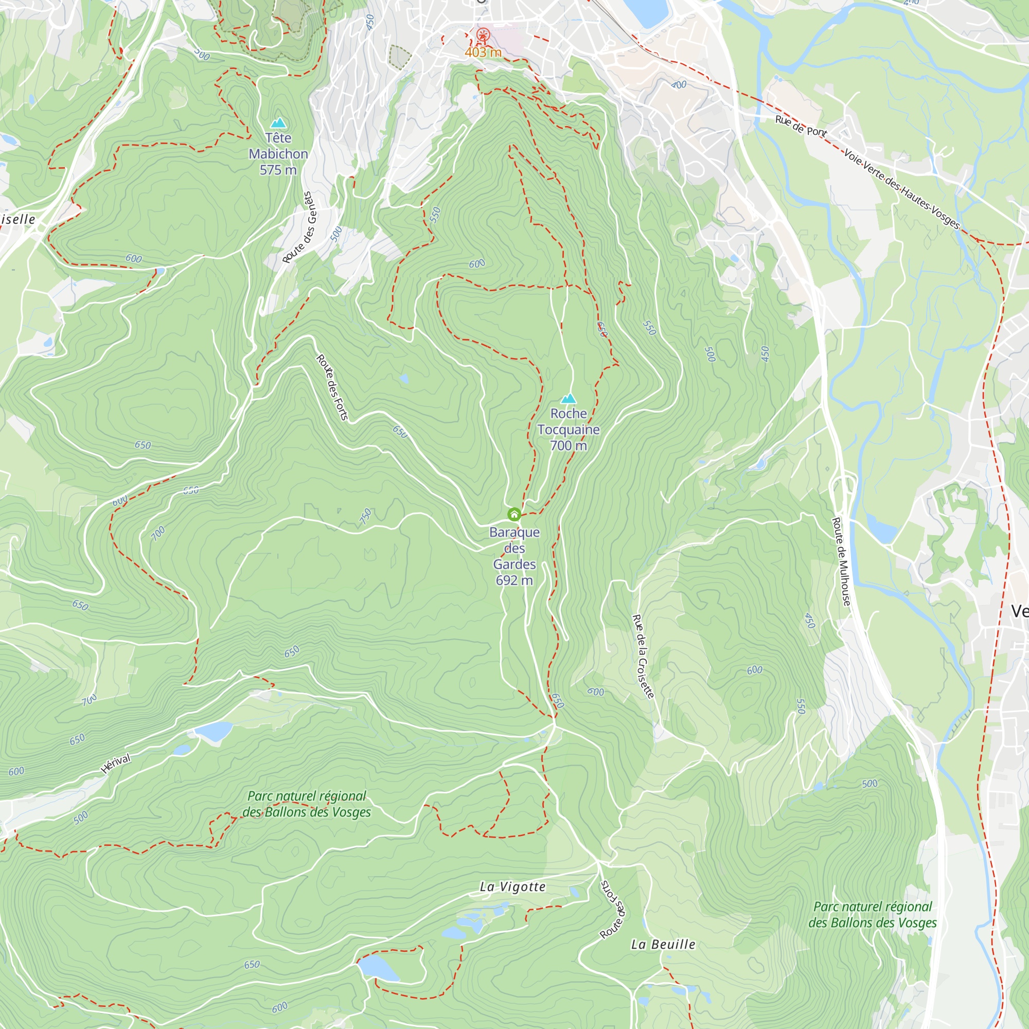 Baraque des Gardes map