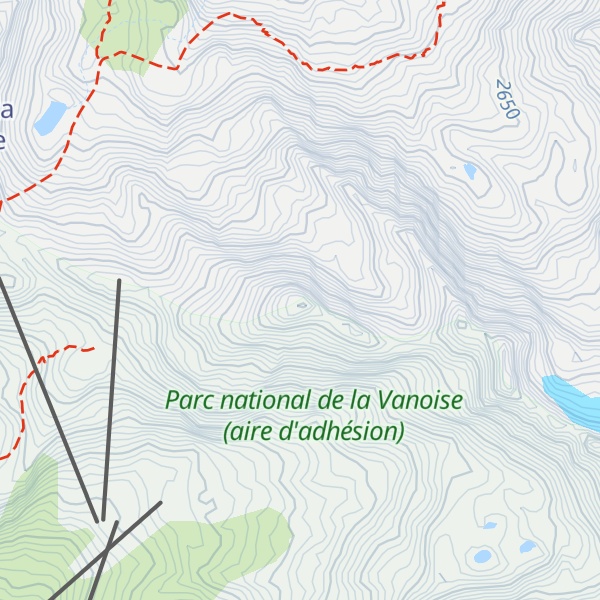 Map of Mont de Péclet