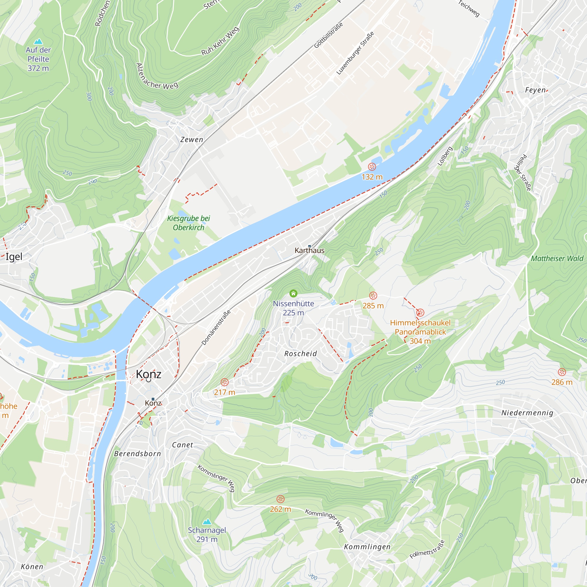 Nissenhütte map