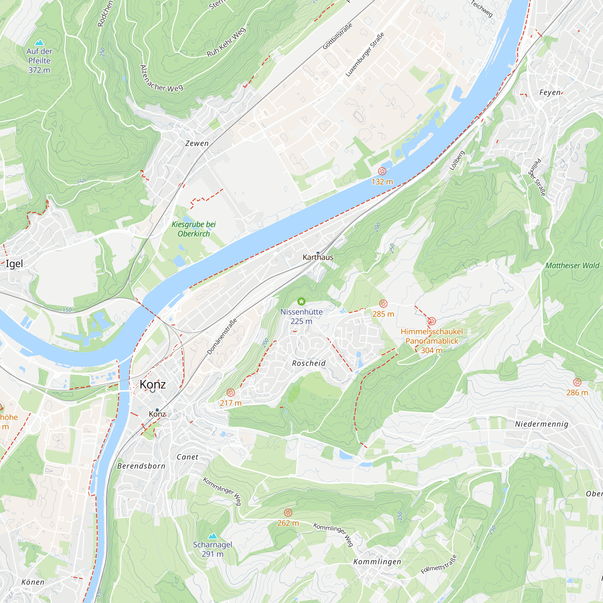 Nissenhütte map