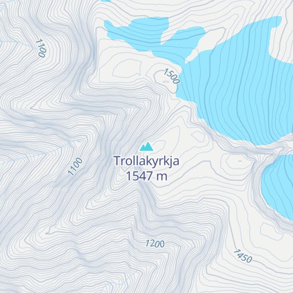 Map of Trollakyrkja